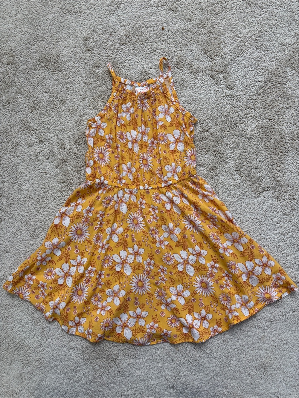 Jumping Beans Girls Yellow Floral Sundress
